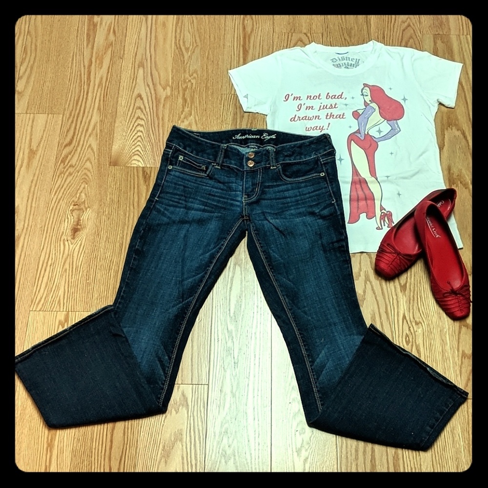 American Eagle artist style flare jeans